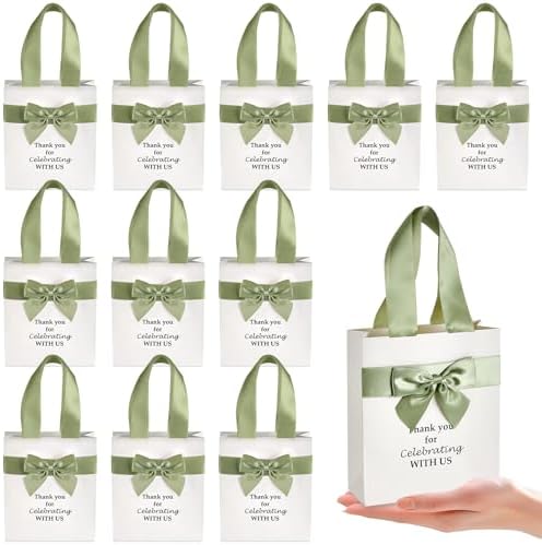 party greeting 50Pcs Wedding Gift Bags for Bridal Shower Bulk with Bow by partygreeting