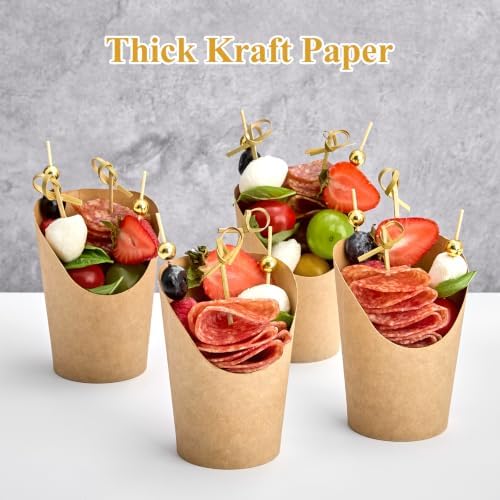 ZORRITA Small Charcuterie Cups with Sticks, 8 oz, 100 Sets - Image 5