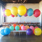 100 Pcs Giant Balloons Kit 18 24 36 Inch Mixed Size Latex pool Balloon, With 10 Colors - Party Decoration Supplies for Birthdays, Weddings, Events - Image 6
