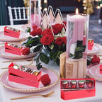 50Pack Red Chocolate Covered Strawberry Box for 4, Macaron boxes, Long Treat Box for Truffles, Cookies, Ores, Chocolate Cocoa Bombs&Cake Ball Bakery Packaging Supplies - Image 7