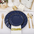 YOUBET 150PCS Blue Plastic Plates for Wedding Birthday Parties - Image 6