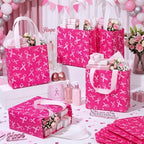 Lingvee 50 Pack Breast Cancer Awareness Gift Bags Bulk for Party - Image 5