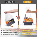 MADHOLLY 6 Set Halloween Black Gift Baskets Empty Kit to Fill, Sturdy Kraft - Image 3