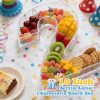 Ledido Reusable 10'' Fillable Acrylic Charcuterie Board Box Number 25 - Image 2