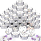 MTLEE 50 Pcs Wildflower Wedding Candles Gift Favors for Guests 1 Oz by MTLEE