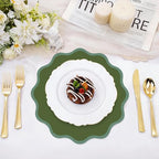 100Pcs Avocado Green Thick Paper Placemats Disposable Waterproof Place Mats - Image 4
