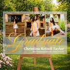 Personalized Graduation Yard Sign with Photos – Clear Acrylic Sign for High School Senior Graduation, Class of 2026, Custom Photo Graduation Decoration for Outdoor Yard Display - Image 4