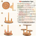Cupcake Stand Display - Wood Dessert Cupcake Stand Party Wedding Cake Stand - Image 3