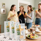 6 Sets Baby Shower Games Prize Pack – Winners Prize Set with Bamboo Cheese Board Set, Thank You Card and Gift Bags for Fun Baby Shower Game Gifts, Wedding & Bachelorette Party Favors - Image 6
