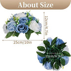 Sziqiqi Artificial Silk Flower Ball, Wedding Centerpiece, Dusty Blue, 10Pcs - Image 6