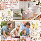 Potchen 100 Pcs Linen Feel Napkins Disposable, Vintage Wildflower - Image 5