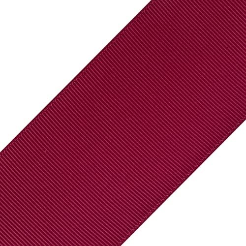 2" X 100 Yards Solid Grosgrain Ribbon for Gift Wrapping Parties, Wedding Decoration, Crafts Sewing (Burgundy) - Image 2