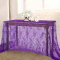 Rustic Lace Table Cloths Vintage Table Centerpieces 60 x 120 Inch 2pcs by LuoluoHouse