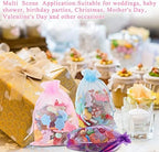 Woanger 500 Pcs Multicolor Organza Bags Bulk 4 x 6 Inch Small Drawstring Mesh Gift Bags Sheer Jewelry Pouches Sachet Candy Pouch for Wedding Favor Holiday Festival Birthday Party Shower - Image 5