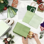 Kolldenn 100 Sets 200 Pcs Sage Green Paper Gift Bags Bulk with Tissue Paper - Image 5