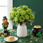 Geosar 8 Bundles Artificial Peonies Flowers,Olive Green - Image 3