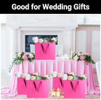 EUSOAR Birthday Gift Bag, 25pcs 12.5"x4.5"x11" Hot Pink Paper Bags with Handles Bulk, Gift Wrap Treat Thank You Shopping Wrapping Bags for Wedding Party Favors Baby Shower Bridesmaid Bridal Birthday - Image 6