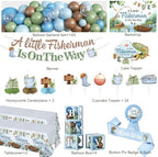 143pcs Fishing Baby Shower Decorations Gone Fishing Party Welcome Baby Boy - Image 2