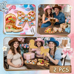 Boots or Bows Gender Reveal Decorations Wooden Boot Bow Charcuterie Boards - Image 7