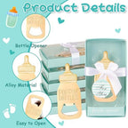 50Pack Poppin Bottle Openers for Baby Shower Favors Boy Baby Shower Return Gifts Decorations and Blue Souvenirs - Image 3