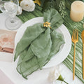 50 Pack Cheesecloth Napkins 20"x20" Sage Green Gauze Boho Napkins by Xiomot
