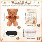 Simgoing 19 Pcs Bear Diaper Changing Game Supplies, Elegant, Dark Brown - Image 2