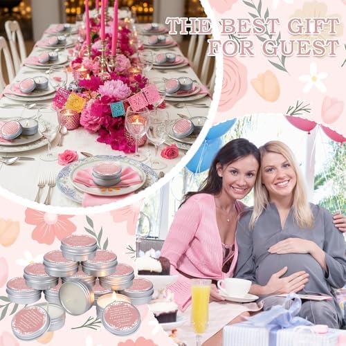 Lounsweer 50 Pcs Pink Cielito Lindo Party Favors Mexican Jar Candles - Image 2