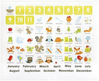 Carter's BA3-11185 Woodland Animals Gender Neutral First Year Baby Calendar with Stickers, 11'' L x 18'' H - Image 7