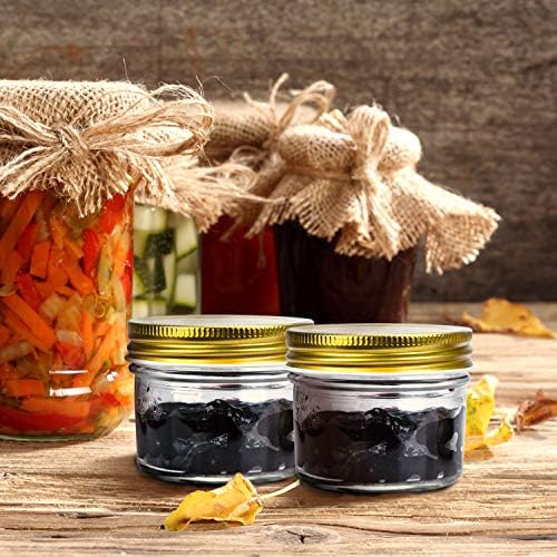 Mini Mason Jars 4 oz, 40 Pack Small Glass Jars with Lids - Image 5