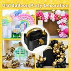 Bezente Metallic Chrome Balloons 18 Inch - 30 Pack Assorted Latex Balloons and Electric Balloon Pump - Image 7