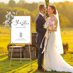 Heavy Duty Large Easel Stand for Mirror Display Wedding Sign(Gold 47'') - Image 6