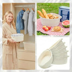 6Pcs Small White Woven Basket Valentines Empty Gift Basket - Image 7