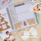 Keepsake Baby Memory Book for Baby Boy or Girl – Timeless Woodland Baby Journal Scrapbook Photo Album for First 5 Years – Milestone Book to Record Every Event from Birth to Age 5 - Image 4