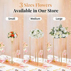NUPTIO Flower Ball Arrangement Bouquet - 10 Pcs 9.5 inch Diameter Orange Fake Flowers Roses Balls for Centerpieces Tables - Artificial Rose Arrangements for Wedding Centerpiece Table Decorations - Image 6
