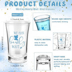 Pickmesh 50 Sets Baby Shower Shot Glasses for Guests Include We Can Bearly Wait Acrylic Shot Glasses It's a Boy Bear Cards Bags for Boy Gender Reveal Party Favors Supplies - Image 2