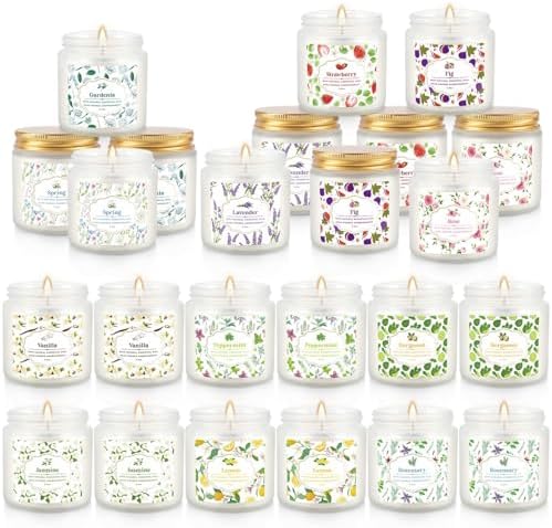 24 Pack Candles for Home Scented Aromatherapy Candles Gifts Set for Women, Natural Soy Wax Candle, 3.5 oz Long Lasting Candles, Birthday, Valentine, Christmas, Anniversary Present - Image 2