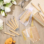 Gilprop 50 Sets Kraft Brown Baby Shower Favors for Guests Includes 50 Baby Shower Ballpoint Pens 50 Thank You Bookmarks with Organza Bags for Gender Reveal Gifts Guest Prizes - Image 4