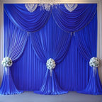30x10ft Royal Blue Backdrop Curtain Panels for Parties - Wrinkle Free Polyester Photo Curtain Backdrop Wedding Back Drop Fabric Drapes for Party Decorations Background for Photography by WishCare