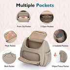mommore Diaper Bag Backpack, Stylish Mini Baby Bag with Changing Pad - Image 5