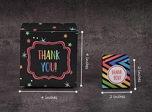 Inkdotpot Paper Box - Mini Favor Box For Baby Shower 4x4x4 Inches Paper Gift Boxes, Candy Paper Box For Party Favors, Baby Shower Rainbow,Boy/Girl Theme- Pack Of 20 - Image 3