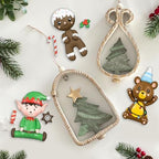 FUNSHOWCASE Christmas Silicone Molds Penguin Reindeer Snowman Gingerbread Man Santa Elf Bear Height 3-4inch for Fondant Cake Decoration Cupcake Topper Epoxy Resin Casting Polymer Clay Craft - Image 3