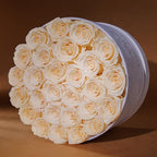 Prifroti 27 Flowers in a Luxury Suede Box, Birthday Gifts for Women, Preserved Flowers, Mothers Day Roses Gift for Mom, Champagne - Image 2