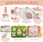 5PCS Fairy First Birthday Decorations, Princess Cardboard Cutout - Image 3