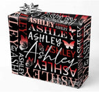 AOFUN Custom Name Text Wrapping Paper For Men Cute Birthday Wrapping Paper Funny Gift Bags For Adults Mens Wrapping Paper Christmas 3 Rolls 58" x 23" by Unknown