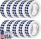 Perco Dark Blue Perforated Round Circle Dot Sticker 1/2-Inch Labels — 10 Rolls, 30,000 Stickers—Office, School for File Tabs, Inventory Coding & Organized Systems, Strong Adhesive—Made in USA by Perco