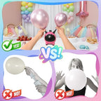 Electric Balloon Pump with 25PCS Pearl White Square Foil Balloons, 600W Dual Nozzle Air Pump and Ivory Tunnel Arch Kit for Baby Shower, Birthday, Wedding Party Decorations - Image 7