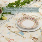 Peter Rabbit Book Tablecloth 60 x 84 Inch Rectangle Spring Table Cover for Dining Room, Tea Party & Entertaining, Woven Fabric, (100% Officially Licensed Product) by Franco Heritage - Image 3