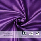 Satin Chair Sashes Bows 50 Pack Universal Polyester Chair Ribbons for Wedding Anniversary Retirement Party Birthday Engagement Banquet Graduation Outdoor Events Decor (Purple, 50 pcs) - Image 4