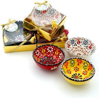 Wedding Favors for Guests Bulk,Bridal Shower Favors for Guest,Set of Ceramic Bowls in Gold Box, Baby Shower Favors Bulk, Mexico Wedding Favors, Mexican Style Gift (Multi Color, Set of 40) - Image 3