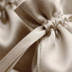 50 Pack 6" x 9" Champagne Satin Gift Bags with Drawstring, Large Gift Pouches, Wedding Favor Bags for Baby Shower Birthday Party Small Business - Image 5